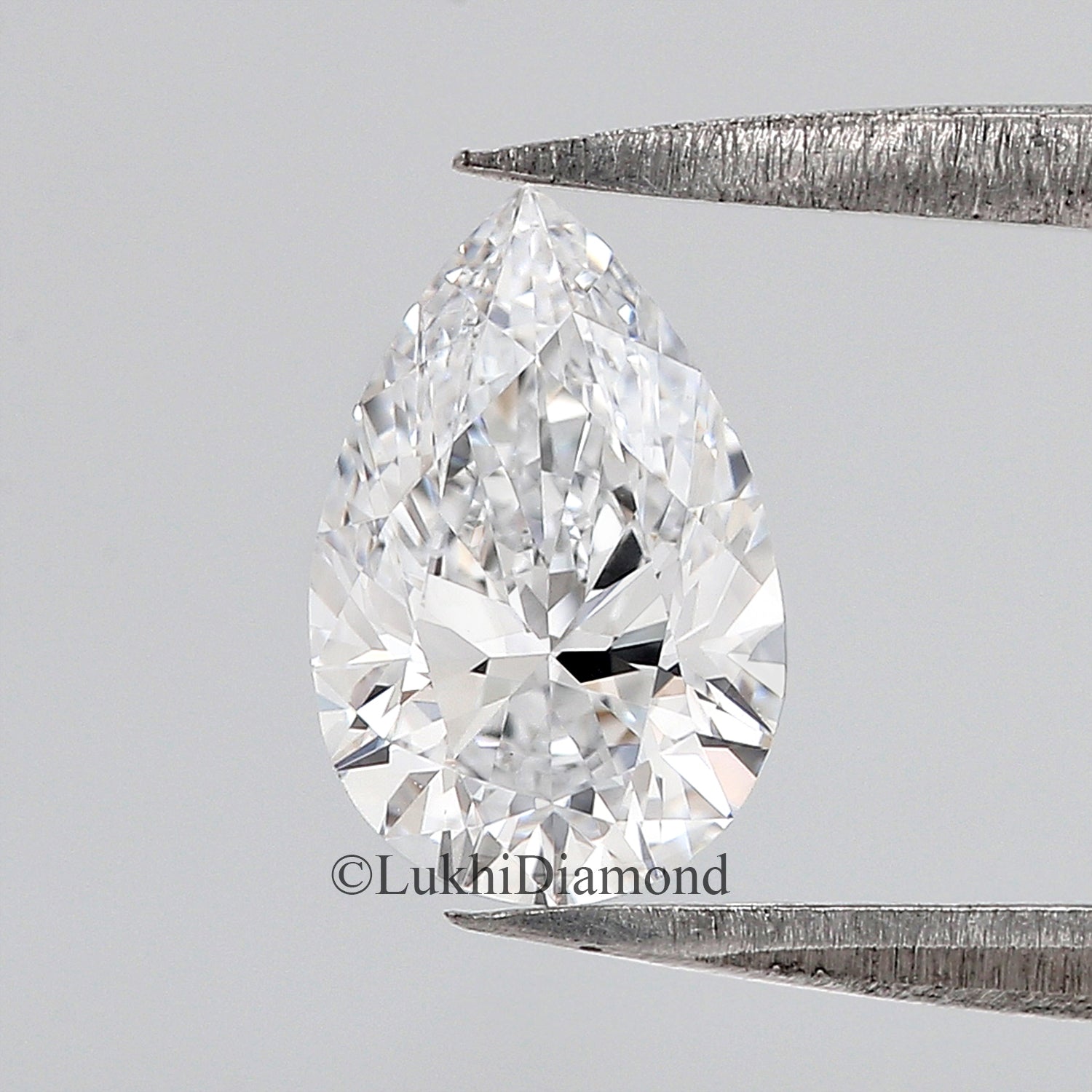 IGI Certified 1 Ct, 1.5 Ct, 2 Ct, 2.5 Ct, 3 Ct Pear Brilliant Cut E/F Color VS Clarity Lab Grown CVD Diamond Lab Created Loose Diamond Q152