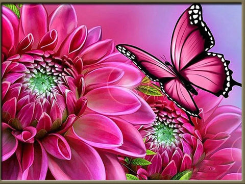 🔥LAST DAY 80% OFF-Pink Butterfly – Diamond Art Paintin®