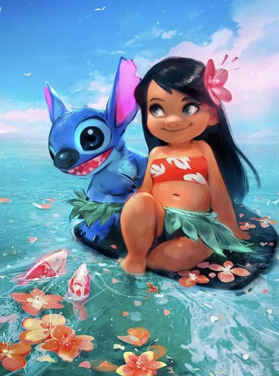 Lilo And Stitch Cartoon Diamond Painting, Multiple Designs - 5D