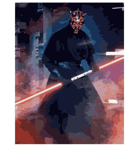 Star Wars Darth Maul Character - 5D Diamond Painting 