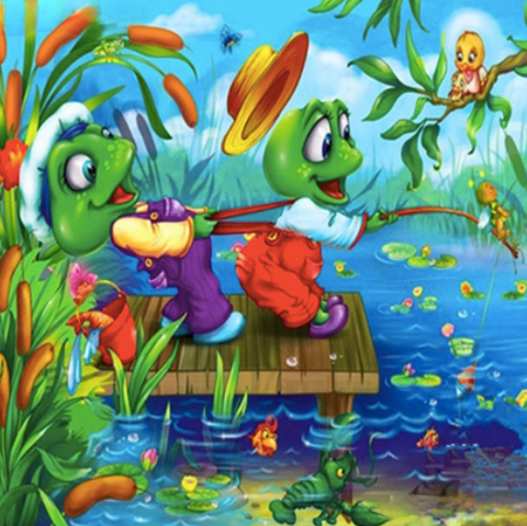 Cartoon Frog Pattern Diamond Painting Kit 5d Diy Diamond - Temu