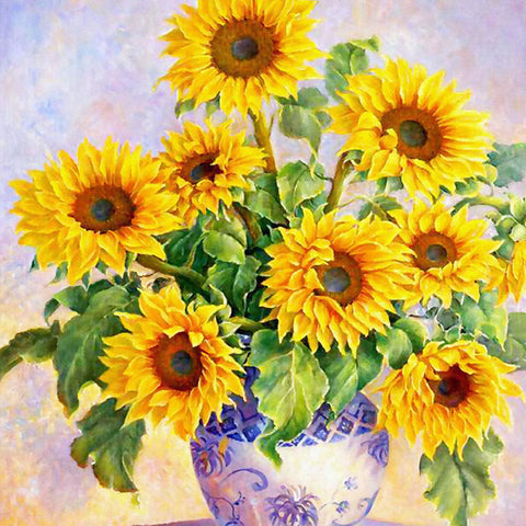 Rainbow Sunflower Floral Diamond Painting