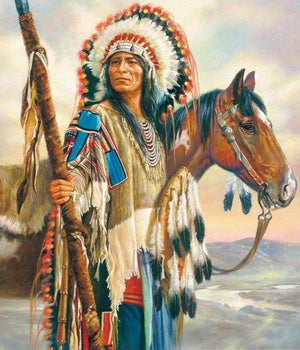 Native American Horse Diamond Painting 