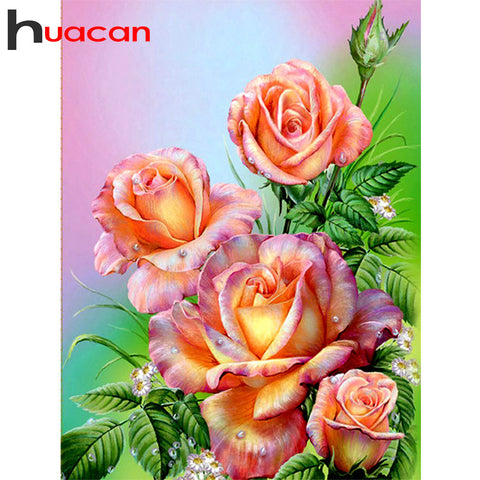 Fantasy Rose Castle 5D DIY Diamond Painting Kits Flower Full Round/Square  Drill Diamond Embroidery Diamond Art Home Decor YG4279