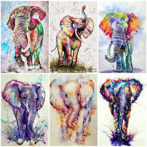 Colorful Elephant Diamond Painting Kits