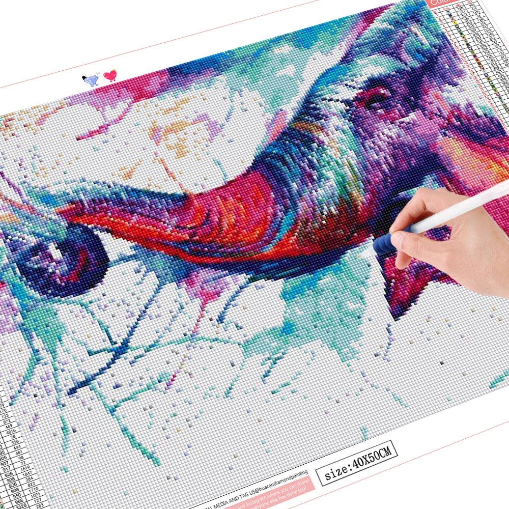 Colorful Elephant Diamond Painting Kits 16 Designs To Choose From