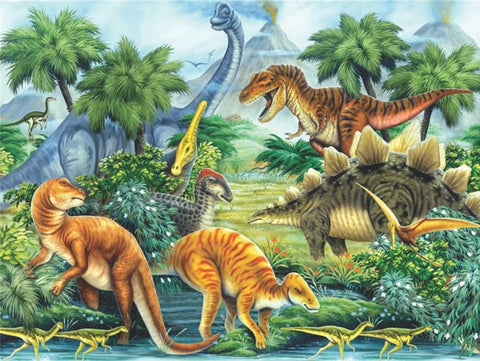 ROARING FIERCE DINOSAUR Diamond Painting Kit – DAZZLE CRAFTER