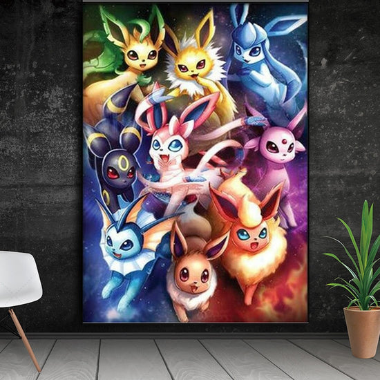 5D Diamond Painting Kit, Pokemon Cross Stitch