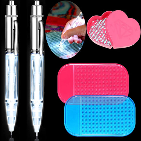 Foldable Diamond Painting Pen with LED Lighting– Diamond Paintings Store