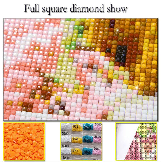 5D Diamond Painting Square Drill Lakeview beautiful scenery