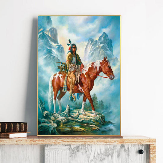 Aesthetic Native American Horse Art Diamond Painting 