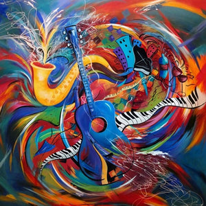 Incredible Big Guitar Diamond Painting – Paint by Diamonds