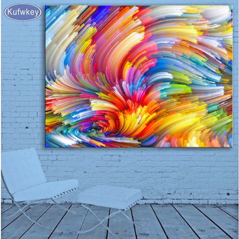 Colorful Clouds 5D Diamond Painting Kit on Sale!, Abstract Full square– Diamond  Paintings Store