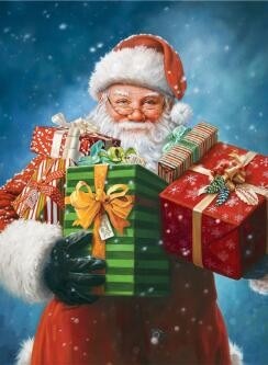 Crystal Diamond Painting Santa Claus with gift bag (size of your choice) -  Shop now - JobaStores
