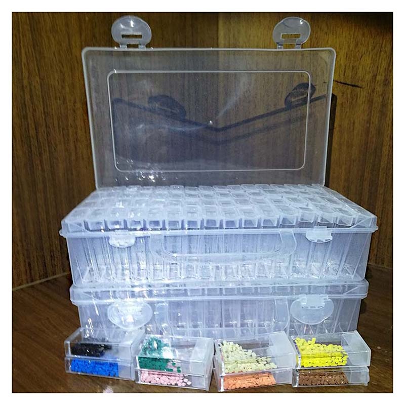 64 Compartment Storage Box | Diamond Painting Storage Accessory | DIY