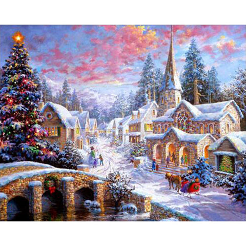 Christmas Village Premium DIY Diamond Painting Kit Full - Christmas  Landscapes – Heartful Diamonds