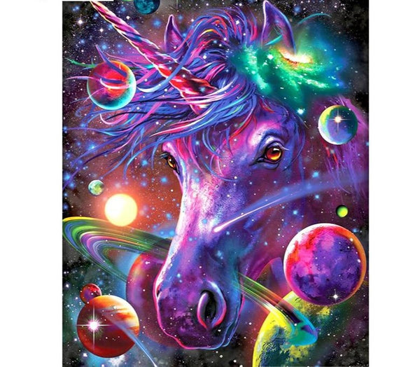 Cosmic Unicorn Color | DIY Diamond Painting, Full Square/Round Drill D