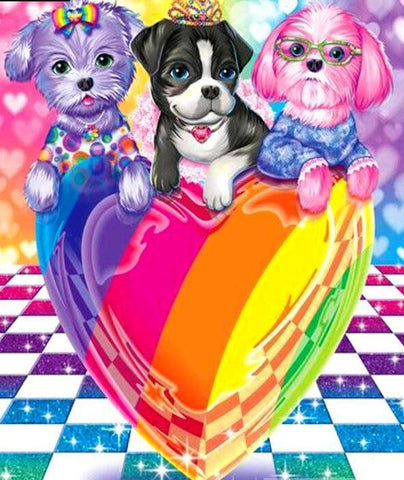 Colorful Little Dog - Special Diamond Painting – All Diamond Painting