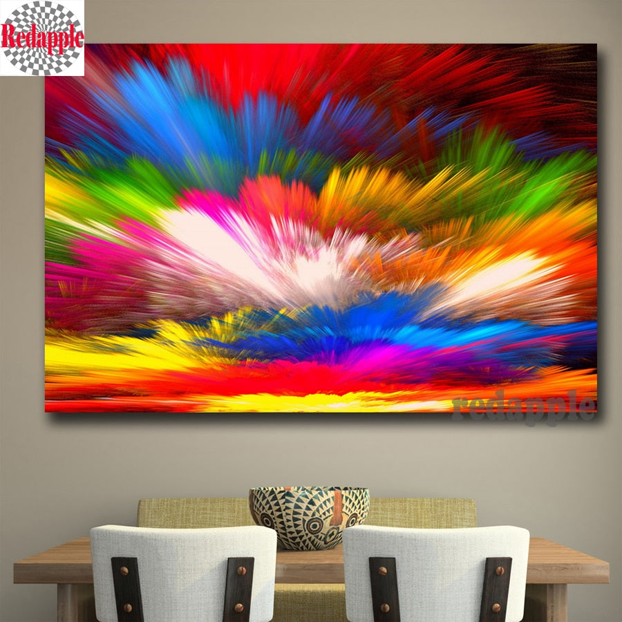 Colorful Clouds 5D Diamond Painting Kit on Sale!, Abstract Full square