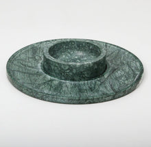 Load image into Gallery viewer, Divine marble serving bowl - green marble