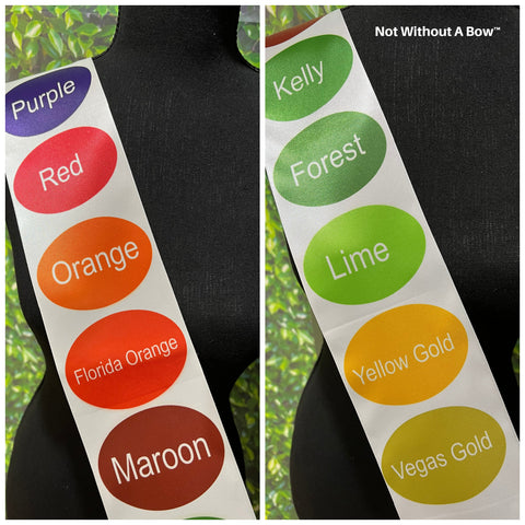 Sublimation Color Chart On Satin #2