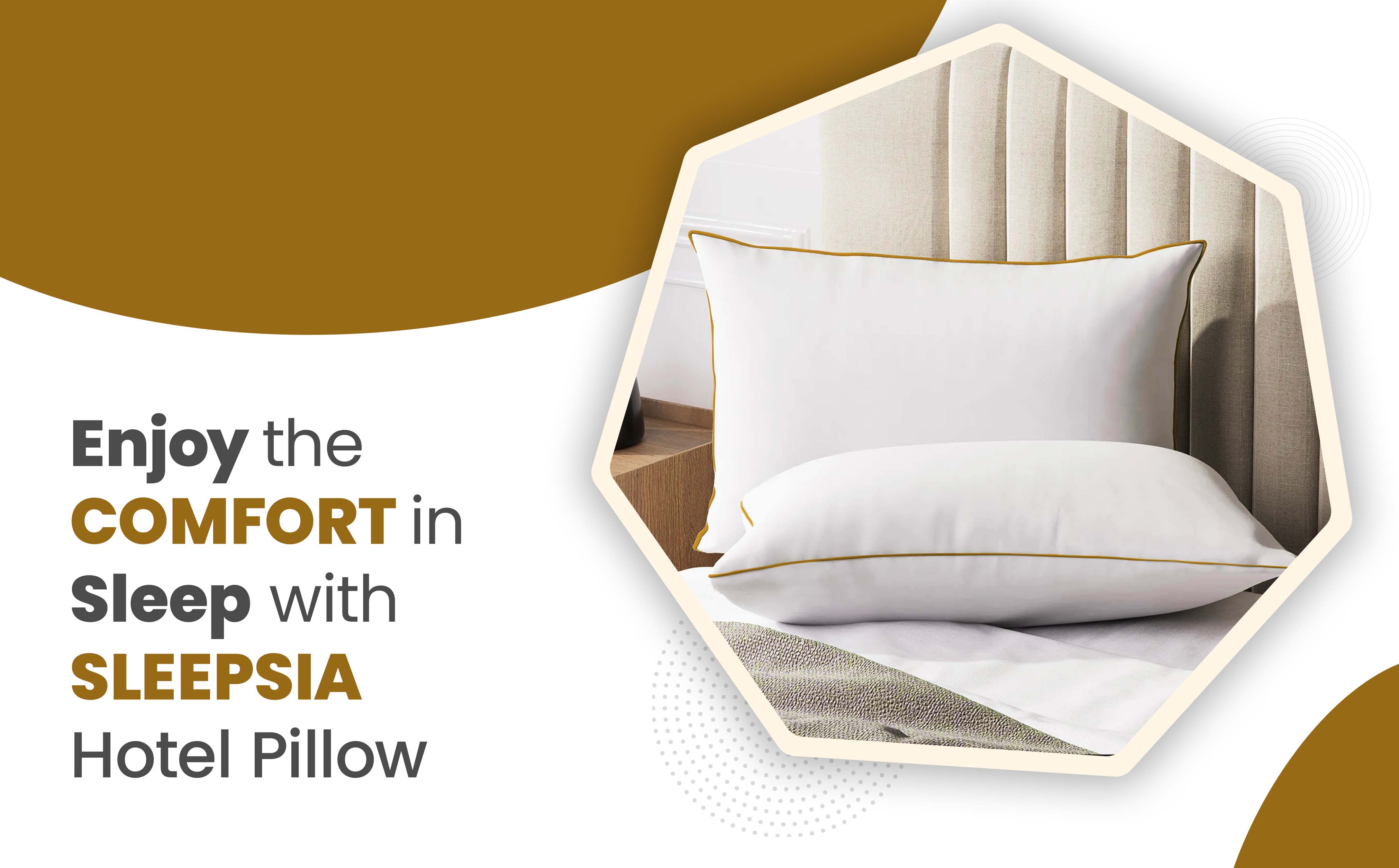 Sleep with Sleepsia Hotel Pillow