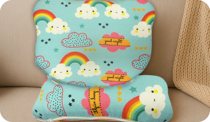Kids Rainbow Pillow Combo