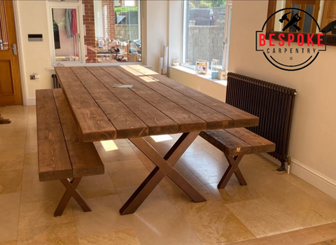 Extra chunky rustic dining table