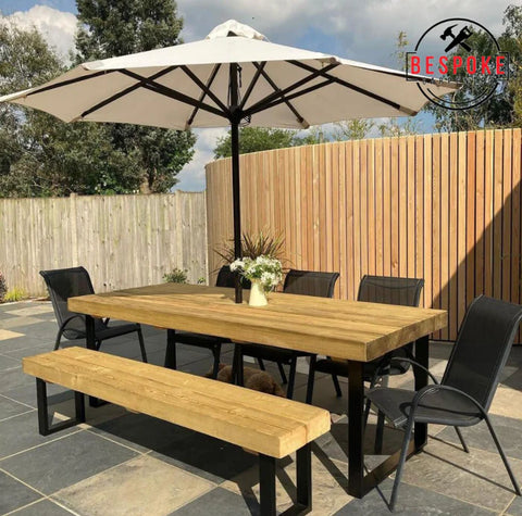 Outdoor wooden garden furniture