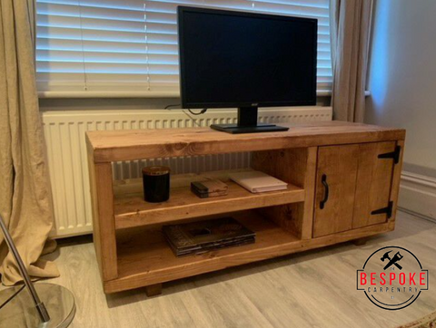 Reclaimed wood TV stand