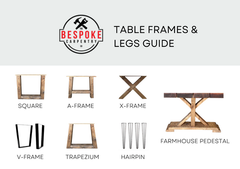 Reclaimed wood desk frame & leg guide