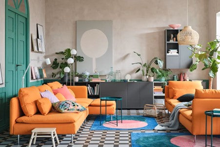colourful furniture