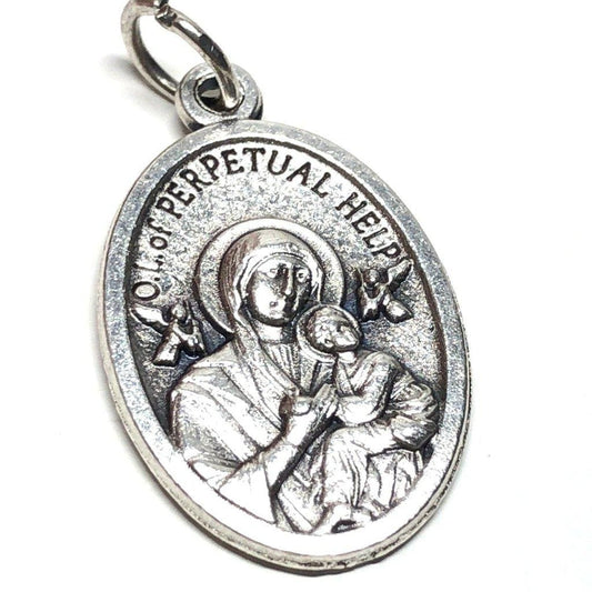 St Benedict Medal, Silver Oxidized