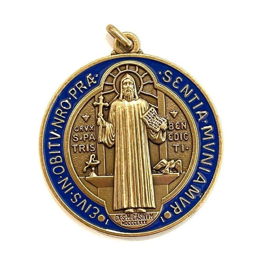 Saint Benedict 2 Medal Exorcism Medalla De San Benito Blessed By Pope