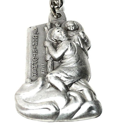 Motivationsgeschenke Christopher Car Plaque Lucky Charm Guardian Angel  Saint Christopher Metal Car Magnet 3.5 cm : : Automotive