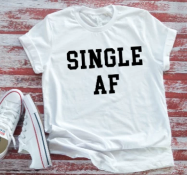 Single AF  White Short Sleeve T-shirt