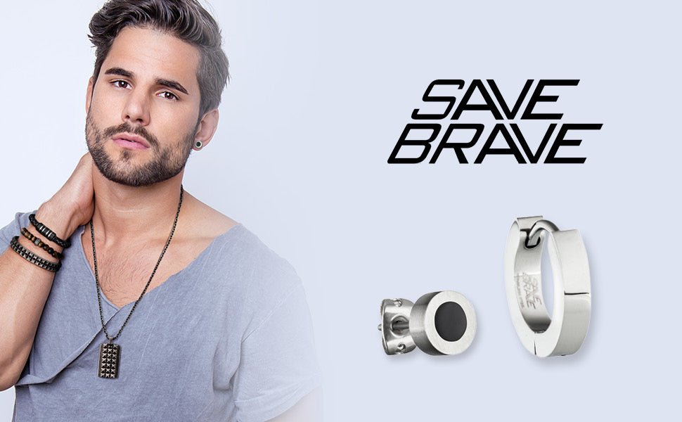 Edelstahlschmuck Save Brave