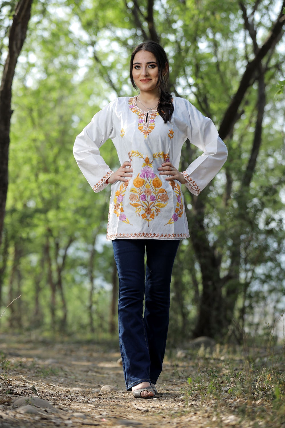 SEERAT TRADITIONAL TOUCH 1100 PINK PAKISTANI KURTIS AT