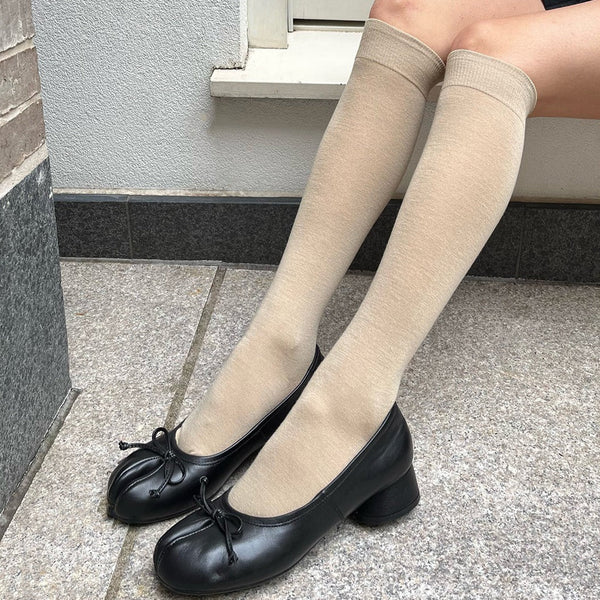 knit knee high socks