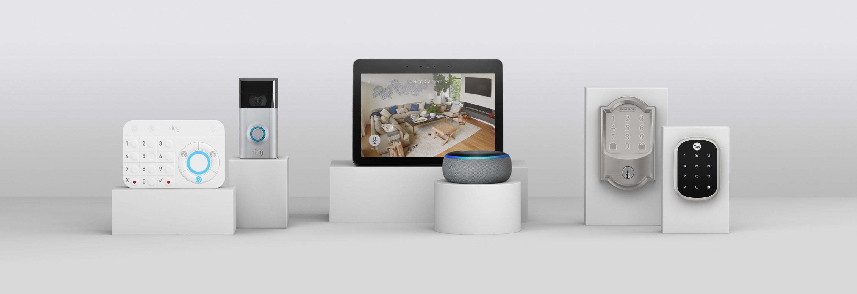 Ring Indoor Cam connects to other smart devices like Alexa, Echo, Echo Show, and smart locks