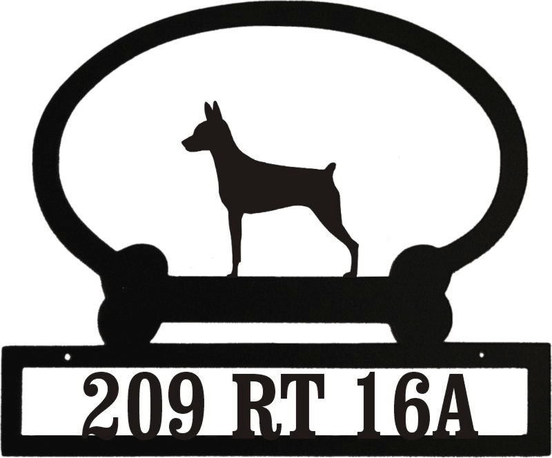 Sweeney Ridge Miniature Pinscher Custom Message Sign