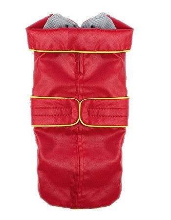 Zoomies Red & Yellow Urban Raincoat for Dogs - Puplife Sandbox