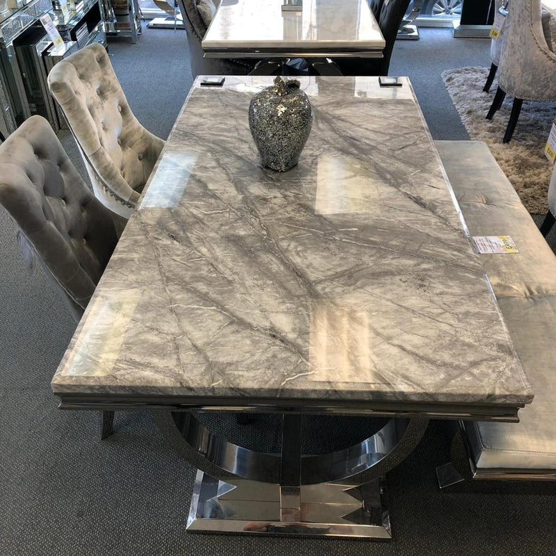 cream granite dining table