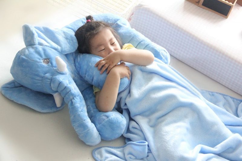 baby sleeping elephant pillow