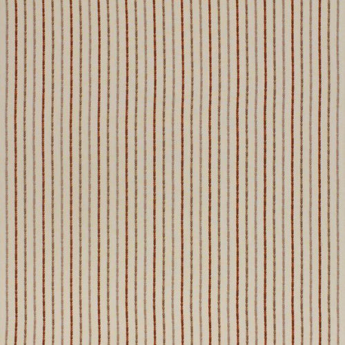 Maya Stripe curtain fabric in Burnt Orange by Porter & Stone
