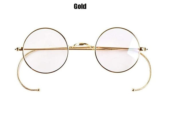 large round wire frame eyeglasses