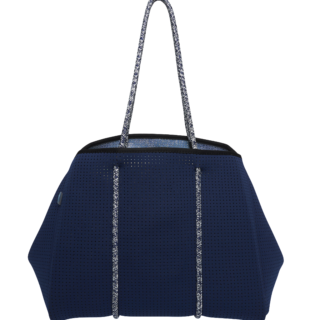 navy beach bag