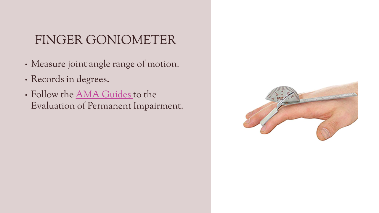finger goniometer