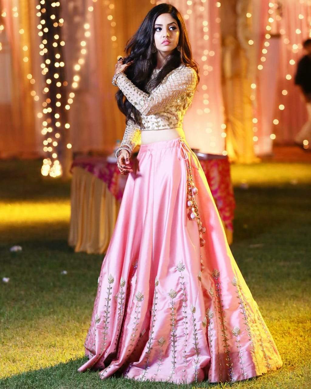 pink lehenga choli designs