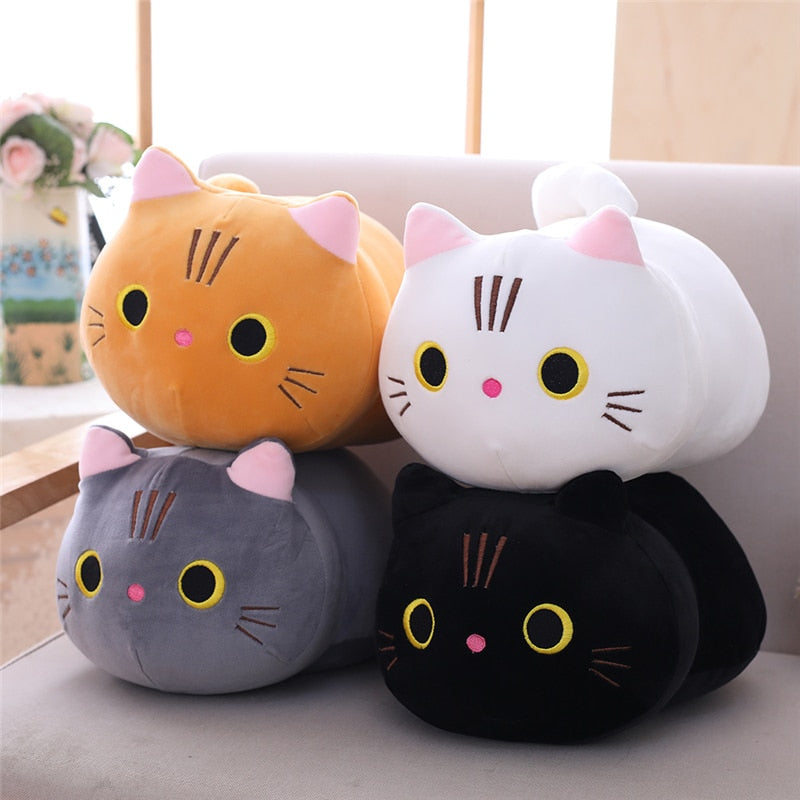 squishy cat plush pillow